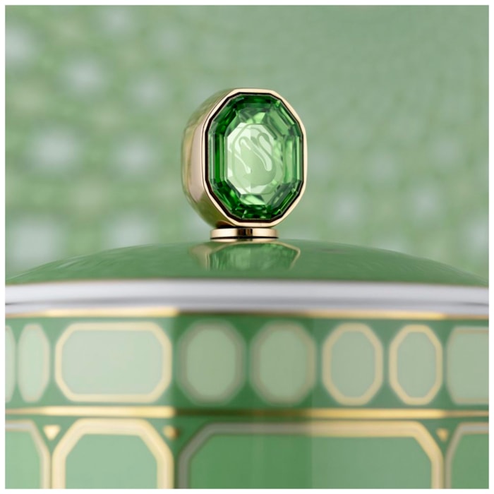 Mini Sopeira com Tampa em Porcelana Verde Swarovski Rosenthal - 15cm - Madel Home