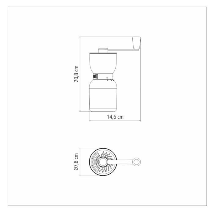 Moedor de Café Plástico ABS com Moinho em Cerâmica Tramontina - Madel Home