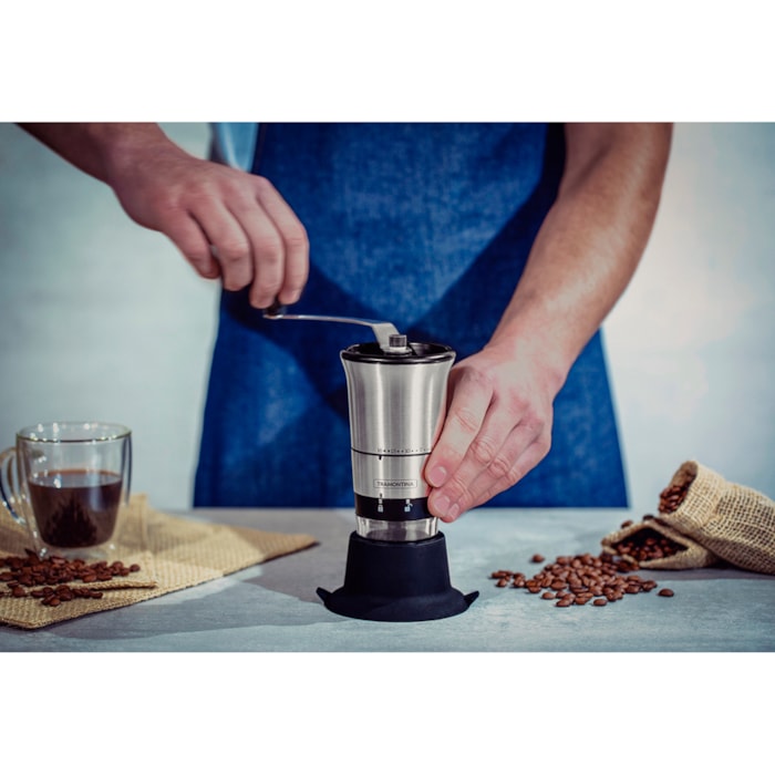 Moedor de Café Realce Aço Inox Copo Acrílico Tramontina - Madel Home