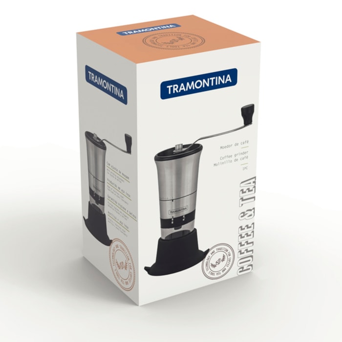 Moedor de Café Realce Aço Inox Copo Acrílico Tramontina - Madel Home