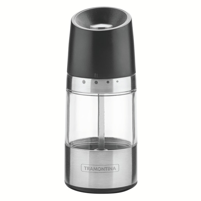 Moedor de Sal e Pimenta em Inox Preto Realce Tramontina - 14cm - Madel Home
