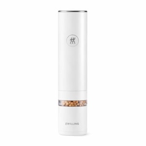 Moedor Elétrico de Sal e Pimenta USB em Cerâmica Branco Zwilling