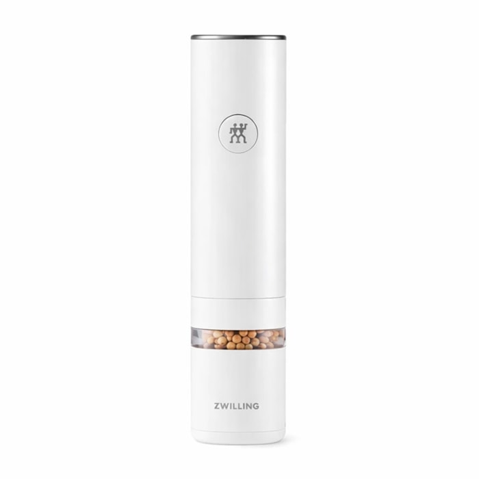 Moedor Elétrico de Sal e Pimenta USB em Cerâmica Branco Zwilling - Madel Home