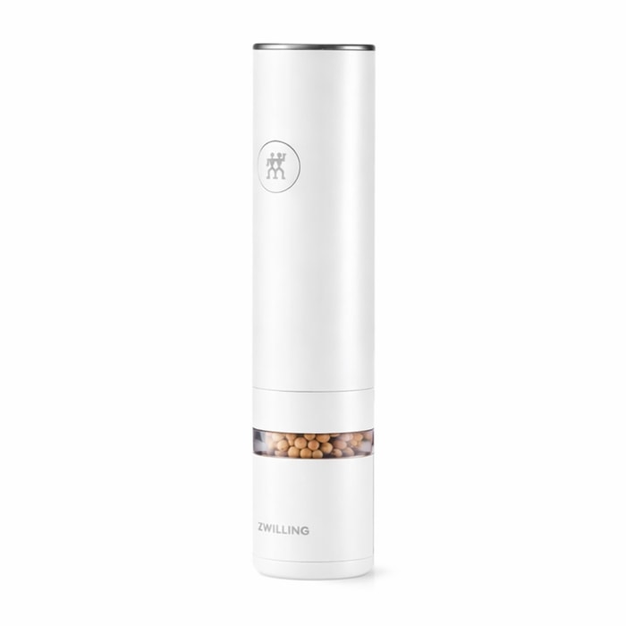 Moedor Elétrico de Sal e Pimenta USB em Cerâmica Branco Zwilling - Madel Home