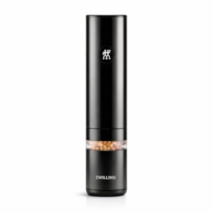 Moedor Elétrico de Sal e Pimenta USB em Cerâmica Preto Zwilling