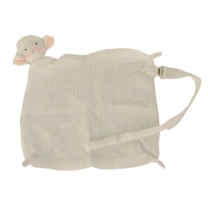 Naninha e Porta Chupeta Ovelha 100% Algodão Branco