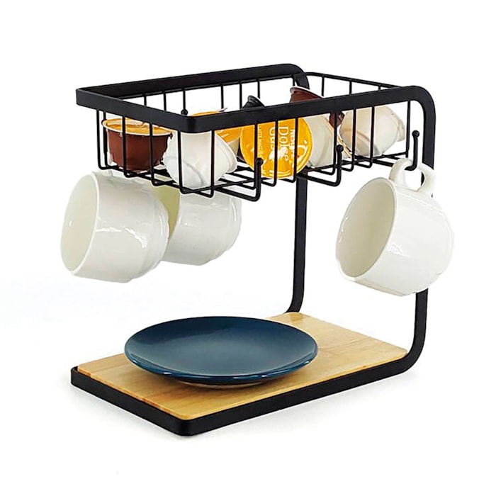 Organizador 2 Níveis Preto - Madel Home