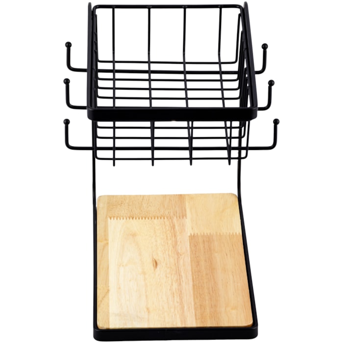 Organizador 2 Níveis Preto - Madel Home