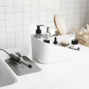 Organizador de Maquiagem Glam Hair Branco Umbra