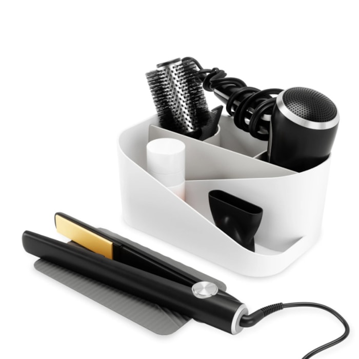 Organizador de Maquiagem Glam Hair Branco Umbra - Madel Home