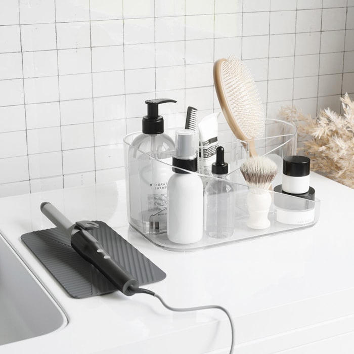Organizador de Maquiagem Glam Hair Transparente Umbra - Madel Home