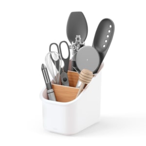 Organizador de Utensílios Bellwood Abs Branco/Natural Umbra