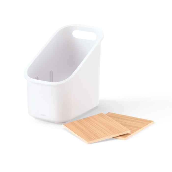 Organizador de Utensílios Bellwood Abs Branco/Natural Umbra - Madel Home
