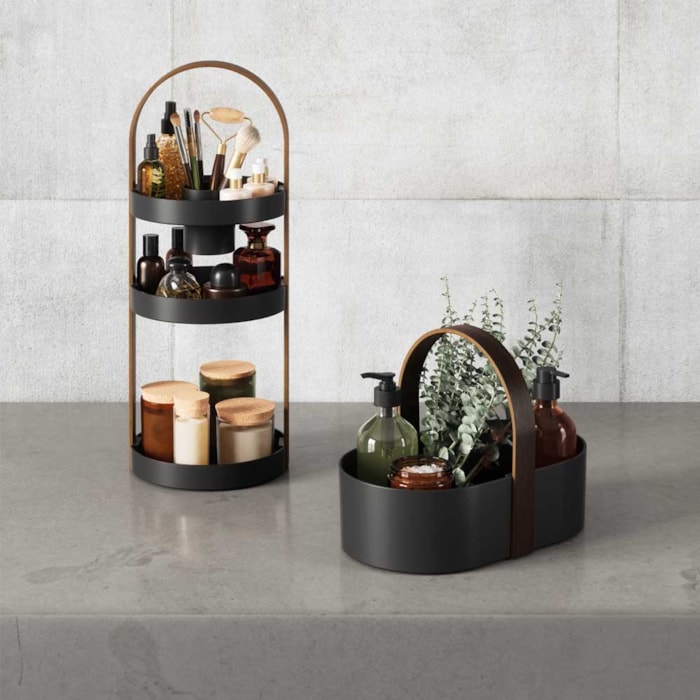 Organizador Multiuso Bellwood 3 Níveis Abs Preto Umbra - Madel Home