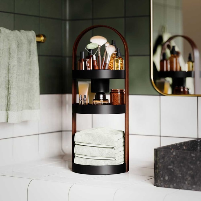 Organizador Multiuso Bellwood 3 Níveis Abs Preto Umbra - Madel Home