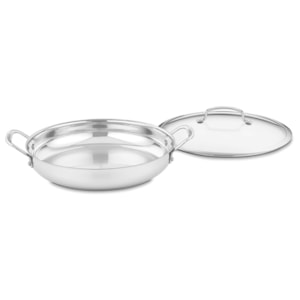 Panela Aço Inox com Tampa Prata Cuisinart - 30cm 
