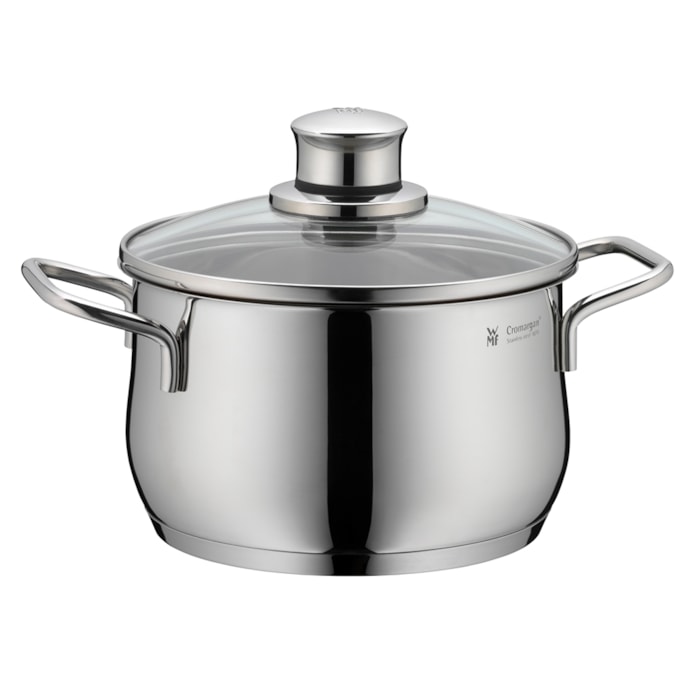 Panela de Indução em Inox Diadem Prata WMF - 5 Peças - Madel Home