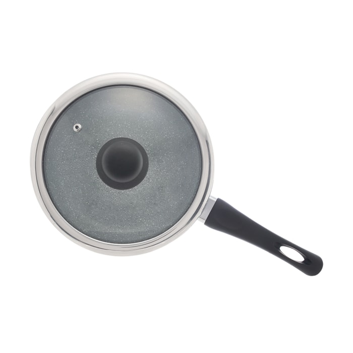 Panela de Indução Revestimento Cerâmico Granilite Cinza Wolff - 24cm - Madel Home