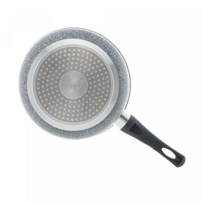 Panela de Indução Revestimento Cerâmico Granilite Preta Wolff - 20cm - Madel Home