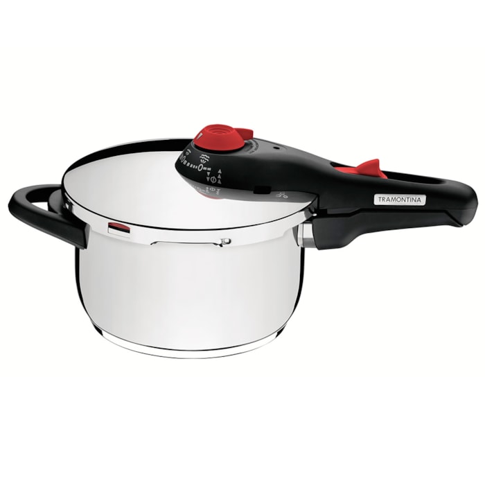 Panela de Pressão Solar Aço Inox Fundo Triplo Tramontina - 4,5L - Madel Home