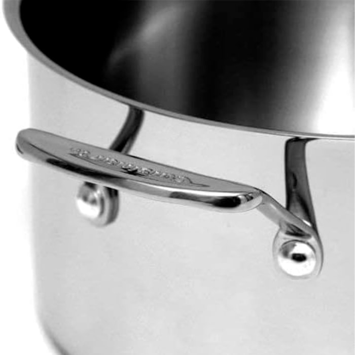Panela em Aço Inox Chef's Classic com Tampa Prata Cuisinart - 6,6L - Madel Home