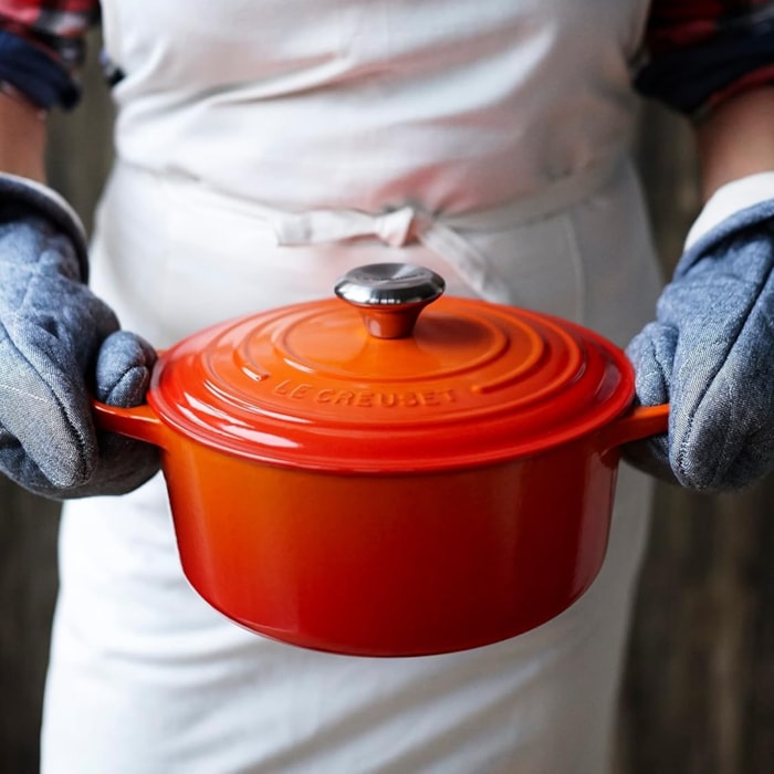Panela Redonda Signature Laranja Le Creuset - 30cm  - Madel Home