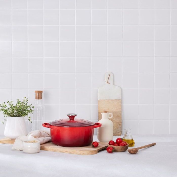 Panela Redonda Signature Vermelho Le Creuset - 24cm - Madel Home