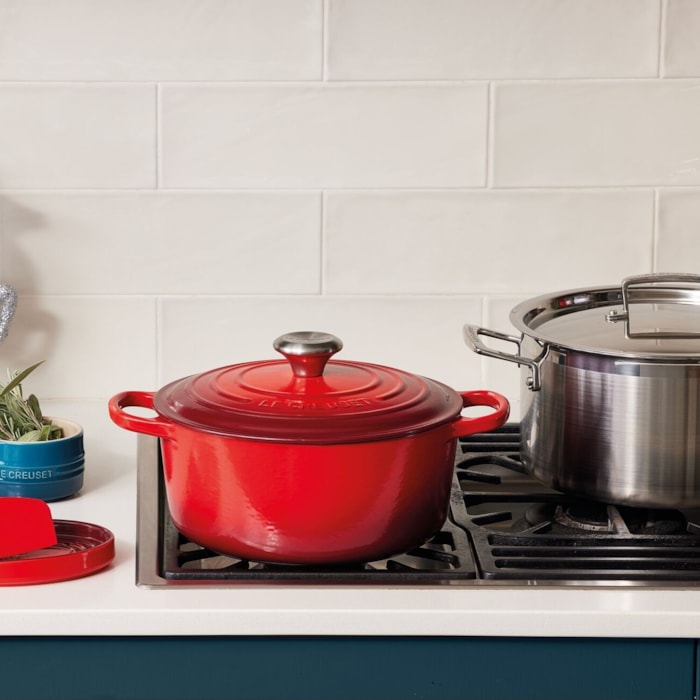 Panela Redonda Signature Vermelho Le Creuset - 24cm - Madel Home