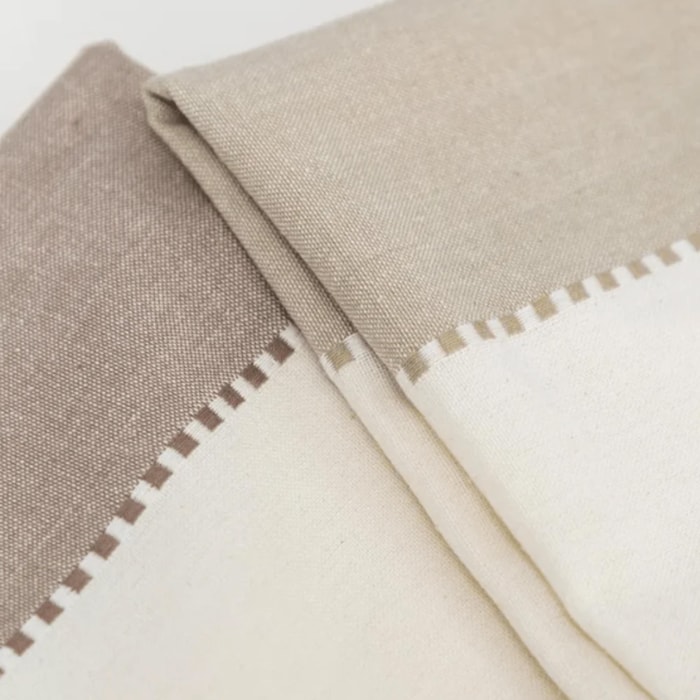 Pano de Prato 100% Algodão Taupe Nova Delhi 40x70cm - Madel Home
