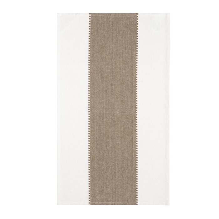 Pano de Prato 100% Algodão Taupe Nova Delhi 40x70cm - Madel Home