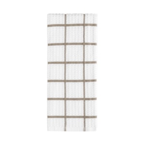 Pano de Prato 100% Algodão Taupe Urban Square 40x70cm