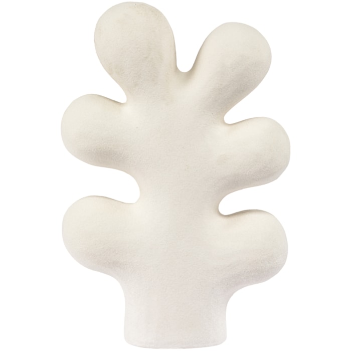 Peça Decorativa de Cerâmica Forma Orgânica Off White - 27cm - Madel Home