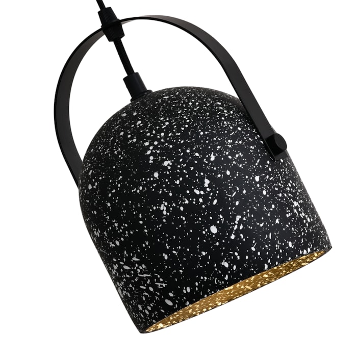 Pendente de Metal, Concreto e Pedras Asen Decorativas - 40W - Madel Home