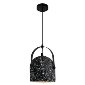 Pendente de Metal, Concreto e Pedras Asen Decorativas - 40W