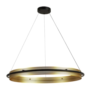 Pendente de Metal Dollage Dourado LED - 36W