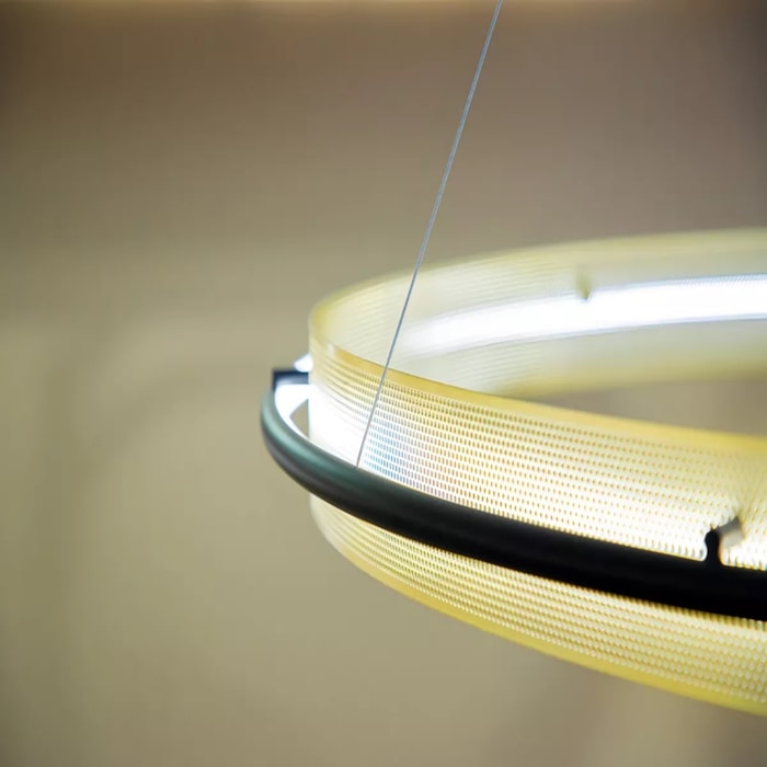 Pendente de Metal Dollage Dourado LED - 36W - Madel Home