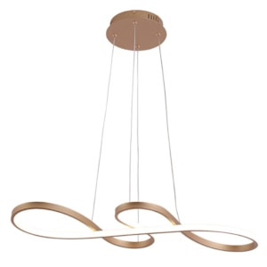 Pendente de Metal e Silicone Umi Dourado LED - 47W