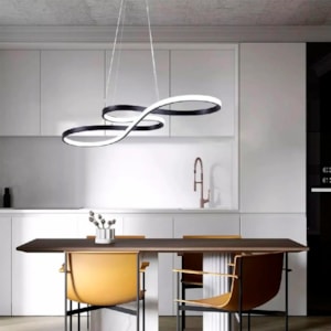 Pendente de Metal e Silicone Umi  Preto LED - 47W
