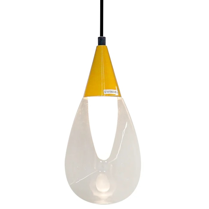 Pendente de Metal e Vidro Hare Bronze - 25W - Madel Home