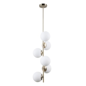 Pendente de Metal e Vidro Noeli Off-White - 180W