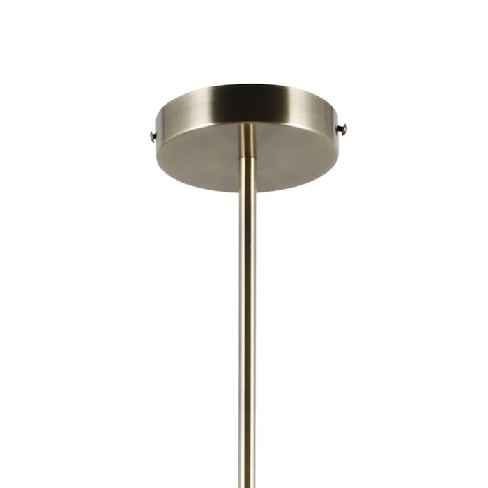 Pendente de Metal e Vidro Noeli Off-White - 180W - Madel Home