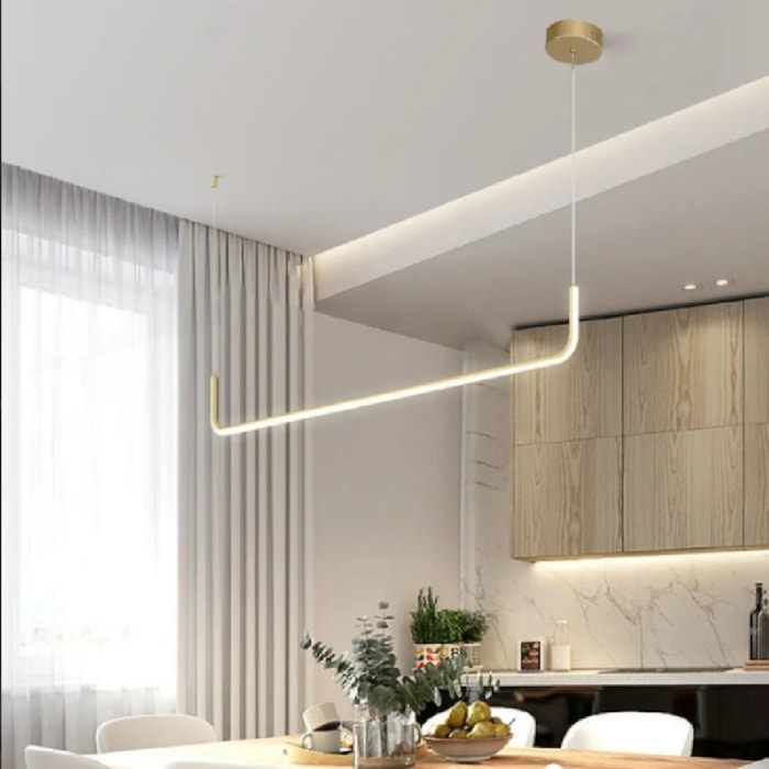 Pendente de Metal Emi Dourado - 20W - Madel Home