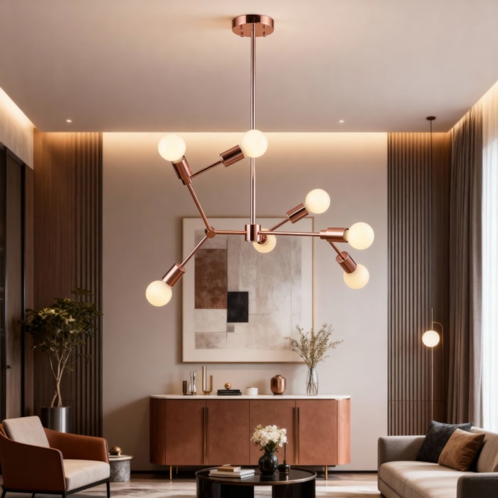 Pendente de Metal Leblon Rose Gold - 280W - Madel Home