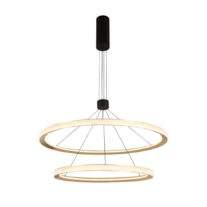 Pendente de Metal Meridiano Preto e Dourado - 125W