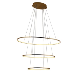 Pendente de Metal Oval Birdie Dourado - 135W