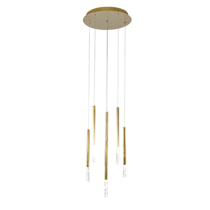 Pendente de Metal Petra Dourado - 18W - Madel Home