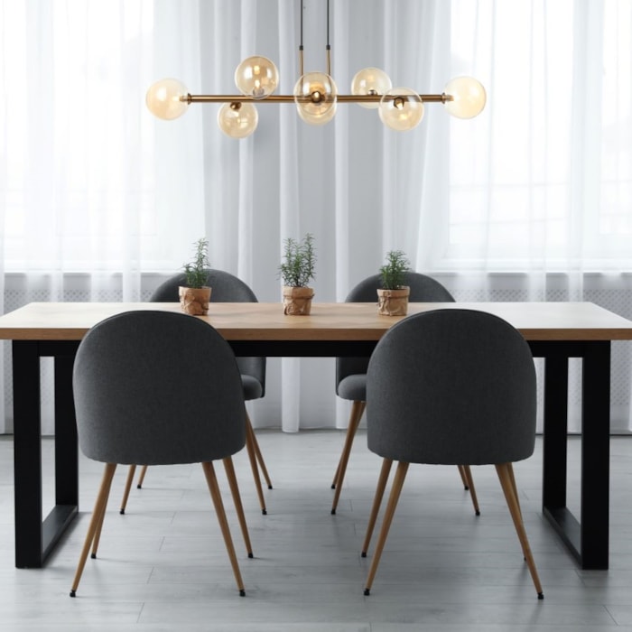 Pendente de Metal Sora Dourado - 200W - Madel Home