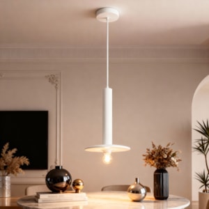 Pendente de Metal Toshi Off-White - 40W