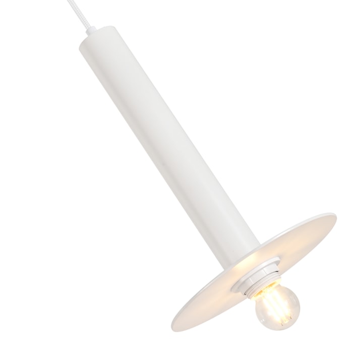 Pendente de Metal Toshi Off-White - 40W - Madel Home