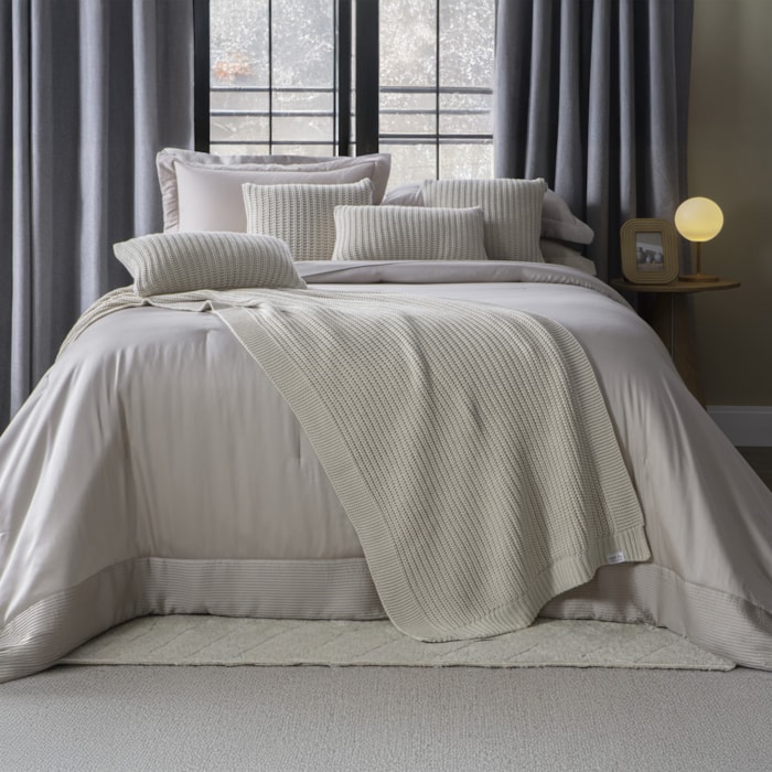 Peseira Tricot Acrílico Tresse Nuvem Kacyumara 220x70cm - Madel Home